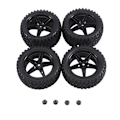 Miniatyrbilde 1 av 5: 4 stk. 85mm Dekk Hjul Dekk For 144001 144010 124007 124017 1/10 1