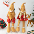 Miniatyrbillede 3 af 5: Julepynt par spids hat honningkagemand lange ben dukke ansigtsløs dukke Rudolph dukke Women's
