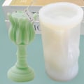 Miniatyrbillede 5 af 5: DIY Lys Silikoneform 3D Tulip-form Aromaterapi Voks Resin E