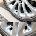 Miniatyrbillede 5 af 5: Dækventilhætter, 4 stk. Håndlavede Bling Rhinestone Bilventilhætter, Støvtætte Dækventilhætter Silver/Silver