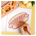 Miniatyrbillede 6 af 7: En malebog for voksne og teenagere, med super søde billeder og simple og afslappende mønstre, velegnet til en afslappende bog Frugt tid Fruit time