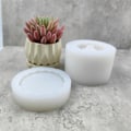 Miniatyrbilde 4 av 5: Blomsterpotte Oppbevaringsform Smykke Ornament Form DIY Håndlaget Hjem D