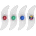 Miniatyrbilde 1 av 9: Sykkel Eikelys, 4 pakker Dekk Blinkende Lampe LED Neon Hjul Blinkende Lys Sykkelys, Vanntett 3 Blinkende Moduser