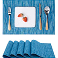 Pikkukuva 1 / 6: Pöytätabletit, 6 kpl, Pestävät vinyylimuoviset tabletit, Lämmönkestävät, Liukumattomat, Helppo puhdistaa ja vedenpitävät 30x45cm. blue