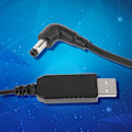 Miniatyrbild 3 av 3: USB 5V till 12V 4.0x1.7mm Strömförsörjningskabel för Echo Dot 3:e Rout