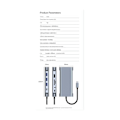Miniatyrbild 5 av 5: 11-i-1 USB-C-docka, USB-hubb 3.0, splitter, multiportadapter, 4K-kompatibel, RJ45, SD/TF, VGA, PD, ljud