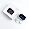 Trådlösa Bluetooth-hörlurar, brusreducerande Bluetooth-hörlurar, fullfärgsskärm in-ear-hörlurar, kompatibla med iPhone och Android. A15pro White