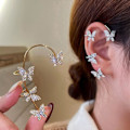 Miniatyrbillede 2 af 4: Zircon Sommerfugle Øreringe til Kvinder Sommerfugl Øre Cuff Wrap Crawler