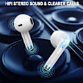 Miniatyrbilde 2 av 5: Trådløse ørepropper Bluetooth ørepropper In-Ear støydempende mikrofon, 40 timers spilletid Mini etui Sportshodetelefoner for Android iOS White