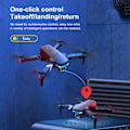 Pikkukuva 3 / 5: JTBBKing AE80 Drone kameralla, drone aikuisille ja lapsille, 1080P drone kameralla, reaaliaikainen videokuvaus FPV helikopteri, korkeuden pito