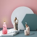 Miniatyrbilde 2 av 5: Nordisk Stil Abstrakt Menneskekropp Lys Voks Epoksy Resin Form Han