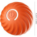 Miniatyrbild 2 av 7: Interaktiv hundboll, liten hundboll, smart leksaksboll, automatisk hundleksak, interaktiv bollleksak, USB 360 graders självrotation Orange