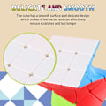 Miniatyrbild 4 av 5: 3x3 Distorted Oblique Cube Stickers Speed Cube 3D Puzzle Cube Vivid Color Magic Puzzle Toy