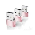 Miniatyrbild 1 av 5: USB till USB C-adapter, USBC hona till A hane OTG-laddare typ C-omvandlare för Apple Watch Ultra iWatch 7 8 9 10, iPhone , Plus Pro Max, AirPods 3 pink 3pc
