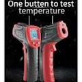 Miniatyrbilde 6 av 9: Infrarødt Termometer Matlaging Digital Temperaturpistol -58℉-716℉(-50℃-380℃) med Maks Min Avlesninger (Ikke for Menneskekroppen)