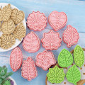 Miniatyrbillede 3 af 4: 8 stk. Blade Strandform Kiks Prægning Fondant Bageforme