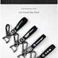 Miniatyrbilde 2 av 5: Bilskinn Sykkel Nøkkelringer Metallfinish Nøkkelringer og Krok Tilbehør Gunmetal Maskinvare Gunmetal Maskinvare-WELLNGS Gun Farge Maskinvare Peugeot Gun Color Hardware Peugeot