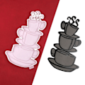 Miniatyrbild 5 av 5: Väggdekor i Resinform för Familjen, DIY-Kaffe Muggar Väggkonst Silikon M