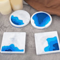 Miniatyrbillede 2 af 5: Resin Coaster Forme, silikone Coaster Form til Epoxy Resin, diy Ta