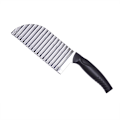 Miniatyrbilde 1 av 6: Rustfritt stål crinkle kutter, riflet kniv rustfritt stål pommes frites kutter, bølgete potetkniv, potetskreller kniv, bølgekniv, bølgeskjærer for pommes frites White