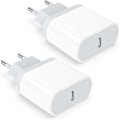 Miniatyrbilde 1 av 6: USB C Lader, 2-Pakning Plu, 20W Type C Hurtig Vegglader Strømadapter