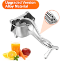 Miniatyrbillede 5 af 7: Manuel frugtpresser i rustfrit stål, kraftig legering, citronpresser, premium kvalitet, appelsin, simpel udtrækker, håndholdt metal husholdningsmaskine