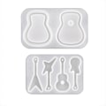 Miniatyrbillede 1 af 5: Til Kreativ Silikone Resin Form Vedhæng Guitar Dekoration Væg