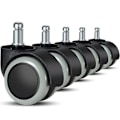 Miniatyrbilde 1 av 8: 5 Pakke Kontorstolhjul 11 Mm / 22 Mm Erstatning Harde Gulvhjul For Gamingstoler,