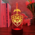 Miniatyrbillede 3 af 6: 3D Illusion Natlampe Legend of Zelda Sengelampe Zelda L
