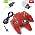 Miniatyrbild 3 av 4: Retro USB-handkontroll för N64-spel, N64 Klassisk USB-handkontroll Orange Orange