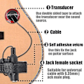 Miniatyrbild 3 av 5: 2st Kontaktmikrofon Pickup Eq Smd Instrument Pickup Gitarr V