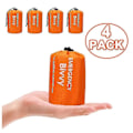 Miniatyrbild 1 av 5: 4-pack Värmeisolerande Vattentät Sovsäck för Nödläge Utomhus Camping Överlevnadspåse med Förvaringsväska Nödsignal