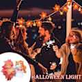 Miniatyrbilde 3 av 7: Multiformede lyslenker, batteridrevet, 2M 20 LED dekorative lyslenker, egnet for forskjellige festivaler, skaper en god atmosfære, rotting Maple Leaf