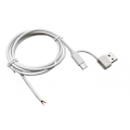 Pikkukuva 4 / 5: Usb C -liitäntäjohto 2-ytiminen kaapeli DIY-virtajohto LED-valoille reitittimille