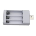 Miniatyrbillede 1 af 5: Universal USB Output Batterioplader 3 Slot Adapter Til AA AAA B
