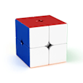 Miniatyrbillede 1 af 3: Magnetisk materiale, grundlæggende pædagogisk legetøj, egnet til spillere i alle aldre, andenordens Rubiks kube 2x2 Rubiks kube 2x2 Rubik's Cube