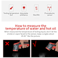 Miniatyrbilde 7 av 9: Infrarødt Termometer Matlaging Digital Temperaturpistol -58℉-716℉(-50℃-380℃) med Maks Min Avlesninger (Ikke for Menneskekroppen)