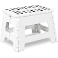 Miniatyrbild 1 av 9: Fällbar Trappsäte - 23cm Hög Fällbar Trappsäte för Barn och Vuxna, 136kg Belastning Fällbar Trappsäte (Vit, 1-pack)
