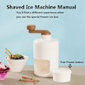 Miniatyrbilde 2 av 6: Barbermaskin for is - Bærbar isknuser og barbermaskin for is med gratis isbitbrett - BPA-fri