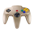 Miniatyrbillede 1 af 4: Retro USB Controller til N64 Spil, N64 Klassisk USB Controller Guld Gold