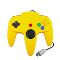 Miniatyrbillede 1 af 4: Retro USB Controller til N64 Spil, N64 Klassisk USB Controller Gul Yellow