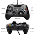 Pikkukuva 2 / 5: Langallinen ohjain Xbox Onelle, USB-ohjain, Xbox One, Xbo Musta Black