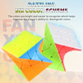 Miniatyrbild 2 av 5: 3x3 Distorted Oblique Cube Stickers Speed Cube 3D Puzzle Cube Vivid Color Magic Puzzle Toy