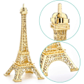 Miniatyrbild 6 av 6: Eiffeltornet staty dekor, 7 tum legering metall samlarfigur replika souvenir rum, Paris Eiffeltornet.（guld） gold