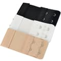 BH-förlängare Dubbla hyskor Vit/Svart/Beige 3-pack