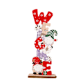 Miniatyrbild 1 av 5: Juldekoration Nordisk trä ansiktslös gammal man målade bokstäver DIY prydnader Jultomte prydnader WELCOM