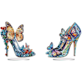 Miniatyrbild 1 av 8: 2 st DIY Diamant Skrivbordsdekoration Speciell Form Kristall Diamantkonst Målning Fjäril Höga Klackar Skrivbordsdekoration High heel