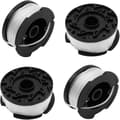 4-pack Trimmertrådsspole Kompatibel med Black Decker Grästrimmer Tråd A6481 A6485 Spole för Reflex Trimmer.