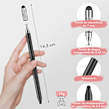 Pikkukuva 7 / 7: 3-in-1 Stylus-kynä iPadille, Samsung-tabletille ja älypuhelimelle, erittäin herkkä ja tarkka kosketuskynä 10 vaihtokärjellä (musta + ruusukulta)