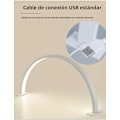 Miniatyrbild 5 av 6: LED-nagellampa Kontors- och skönhetssalong USB-fyllnadsljus Modern arbetslampa Fast installation Metallmaterial white